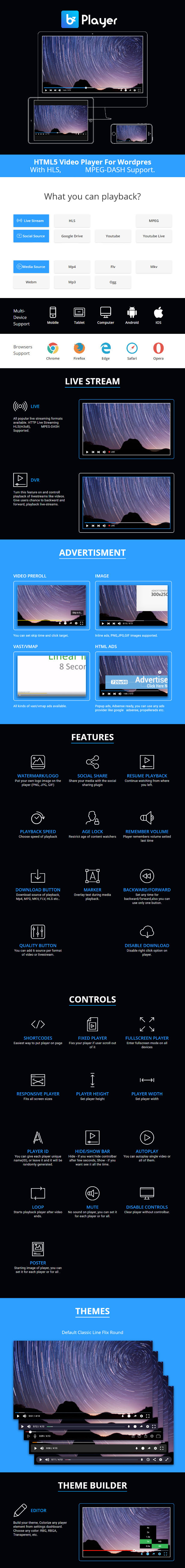 bzplayer Pro - Live Streaming Player WordPress Plugin - 4